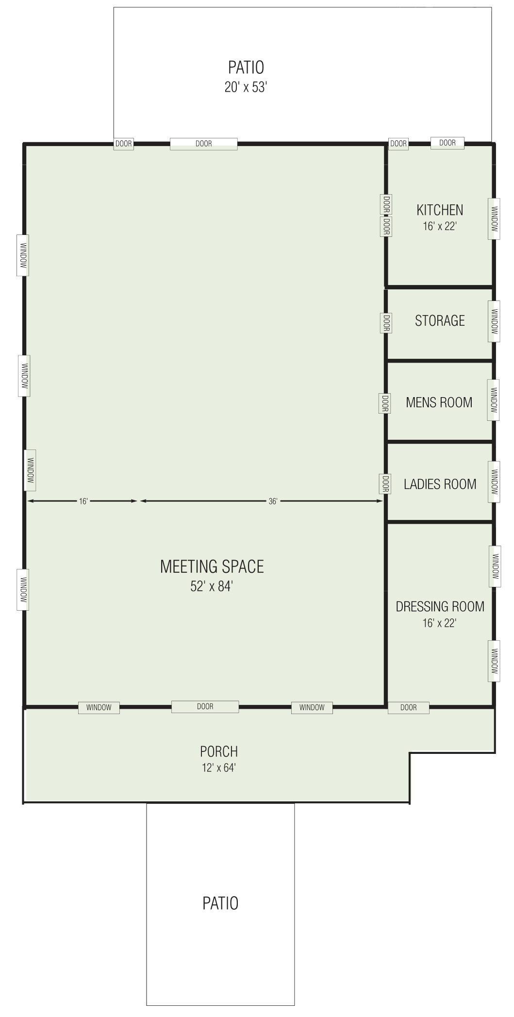 The Homestead Barn Floorplan